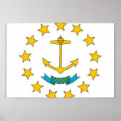 Rhode Island Flag Poster (Voorkant)
