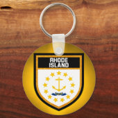 Rhode Island Flag Sleutelhanger (Voorkant)