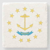 RHODE ISLAND FLAG STENEN ONDERZETTER (Voorkant)