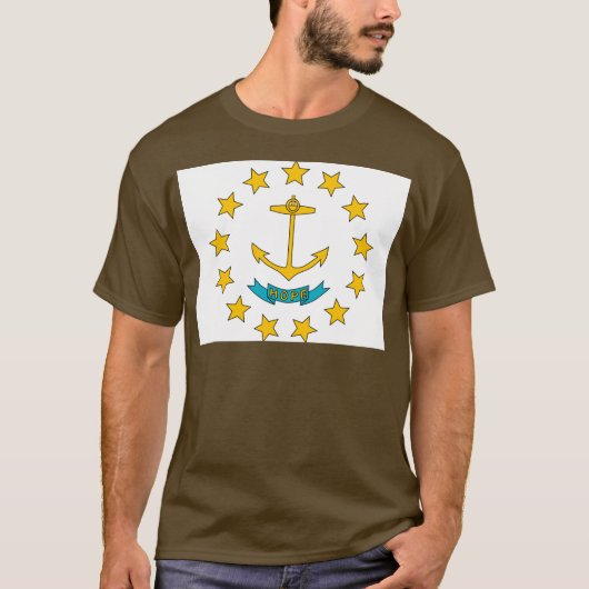 Rhode Island Flag T-shirt (Voorkant)