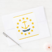 Rhode Island Flag Vierkante Sticker (Envelop)