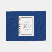 Rhode Island Fleece Deken (Voorkant (Horizontaal))