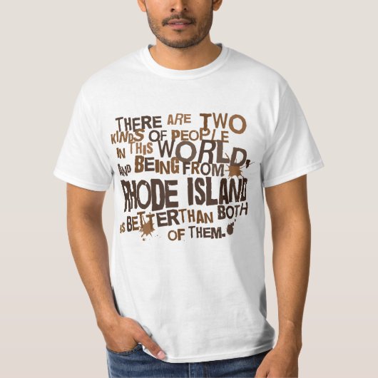 Rhode Island (Funny) Gift T-shirt (Voorkant)