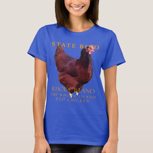 Rhode Island Gebied Vogel De Rhode Island Red T-shirt (Voorkant)