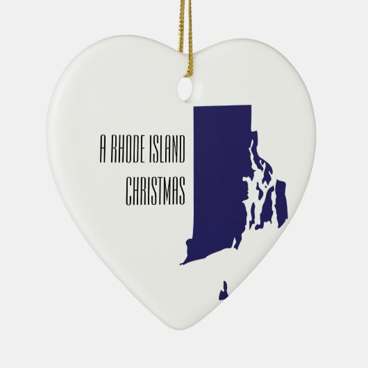 Rhode Island - Gepersonaliseerde kerstversiering Keramisch Ornament (Rechts)