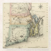 Rhode Island Glazen Onderzetter (Voorkant)