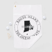 Rhode Island Golf Towel State Personalized Golfhanddoek (Insitu)