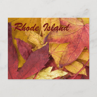 Rhode Island Herfstbladeren Ansichtkaart Briefkaart