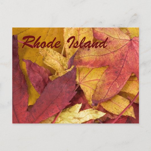 Rhode Island Herfstbladeren Ansichtkaart Briefkaart (Voorkant)
