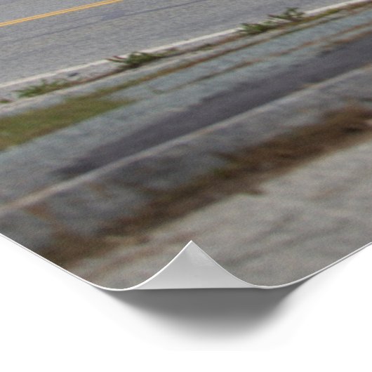 Rhode Island Highway by Ocean Poster (Hoek)