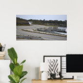 Rhode Island Highway by Ocean Poster (Thuiskantoor)