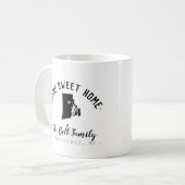Rhode Island Home Sweet Home Familie Monogram Mok (Voorkant links)