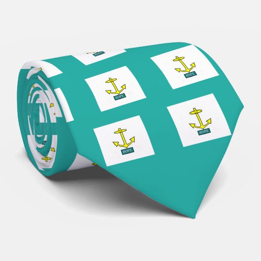 Rhode Island Hope Anchor Stropdas (Opgerold)