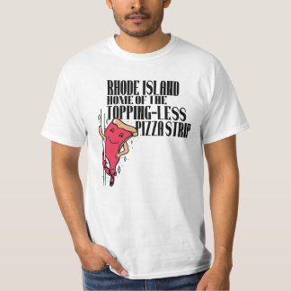 Rhode Island Huis van de topping-less pizza strip T-shirt