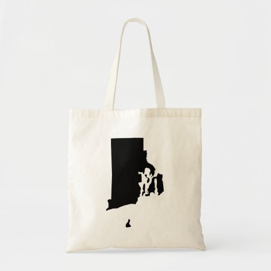 Rhode Island in zwart en wit Tote Bag (Voorkant)
