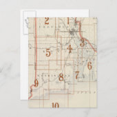 Rhode Island-index map Briefkaart (Voorkant / Achterkant)