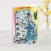 Rhode Island kaart Kaart (Gele Bloem)