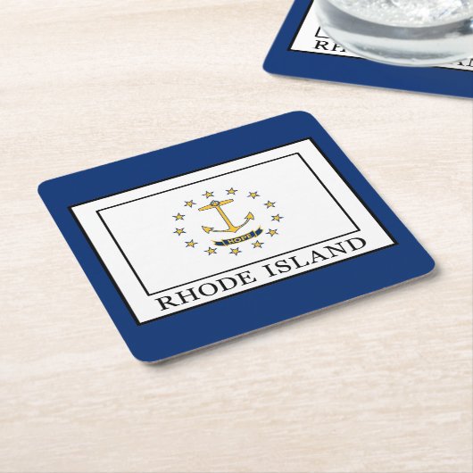 Rhode Island Kartonnen Onderzetters (Schuin)