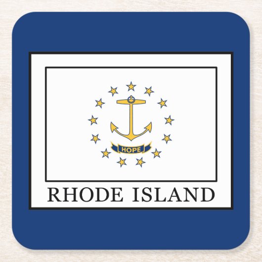 Rhode Island Kartonnen Onderzetters (Voorkant)
