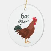 Rhode Island Keramisch Ornament (Links)