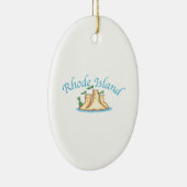 Rhode Island Keramisch Ornament (Rechts)