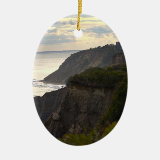 Rhode Island Kliffen bij Zonsondergang Ornament (Voorkant)