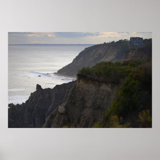 Rhode Island Klifzijde Waterlandschap Poster (Voorkant)
