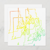 Rhode Island koude waas Kaart (Voorkant / Achterkant)