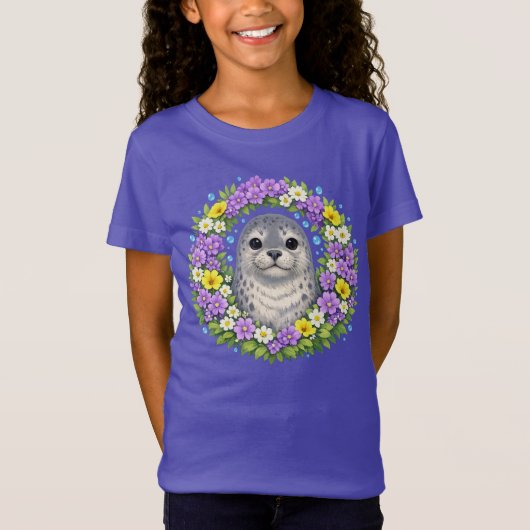 Rhode Island Kust Knus Wreath T-shirt (Voorkant)
