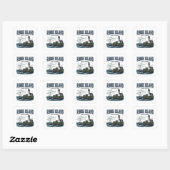 Rhode Island Kustvuurtoren Reis Vierkante Sticker (Vel)