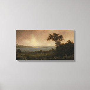 Rhode Island Landschap van Martin Johnson Heade Canvas Afdruk