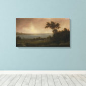 Rhode Island Landschap van Martin Johnson Heade Canvas Afdruk (Insitu (Houten vloer))