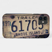 Rhode Island License Bord iPhone 5/5S Hoesje (Achterkant (horizontaal))