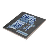 Rhode Island License Bord Map keramische tegel Tegeltje (Zijkant)