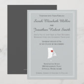Rhode Island Love - Wedding Invite Kaart (Voorkant / Achterkant)