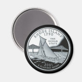RHODE ISLAND MAGNEET (Voorkant / Achterkant)