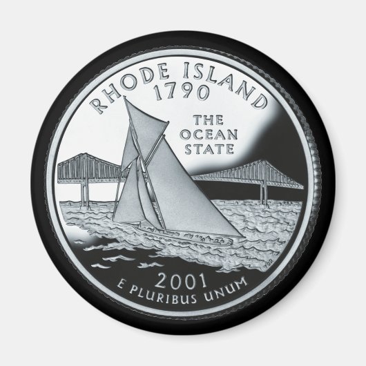 RHODE ISLAND MAGNEET (Voorkant)