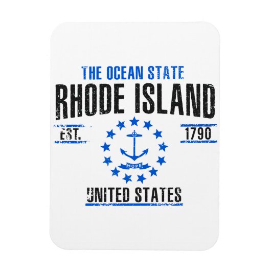 Rhode Island Magneet (Verticaal)