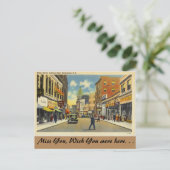 Rhode Island, Main Street, Pawtucket Briefkaart (Staand voorkant)