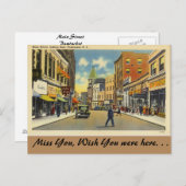 Rhode Island, Main Street, Pawtucket Briefkaart (Voorkant / Achterkant)