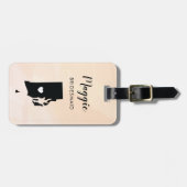 Rhode Island Map Bagagelabel, Wedding Party Bagagelabel (Voorkant horizontaal)