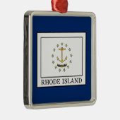 Rhode Island Metalen Ornament (Rechts)