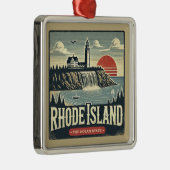 Rhode Island Metalen Ornament (Rechts)