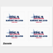 Rhode Island Mijn thuisstaat Sticker (Vel)