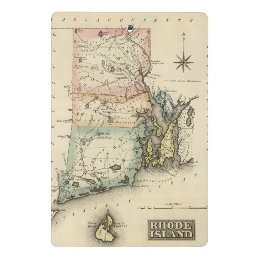 Rhode Island Mini Klembord (Achterkant)