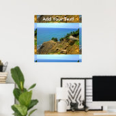 Rhode Island Mohegan Bluffs Poster (Thuiskantoor)