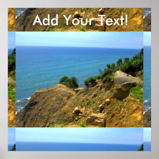 Rhode Island Mohegan Bluffs Poster (Voorkant)