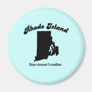 Rhode Island Motto - Size maakt niet uit Magneet