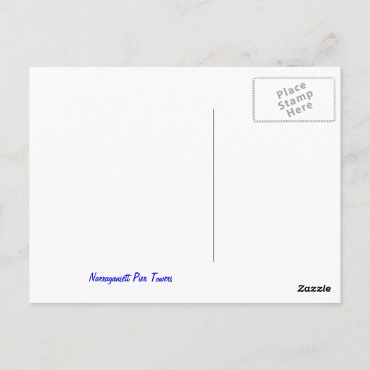 Rhode Island, Narragansett Afbeelding Briefkaart (Achterkant)