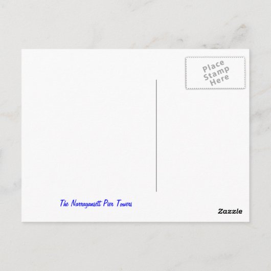 Rhode Island, Narragansett Afbeelding Briefkaart (Achterkant)